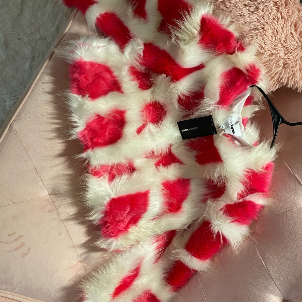 Pink fluffy jacket